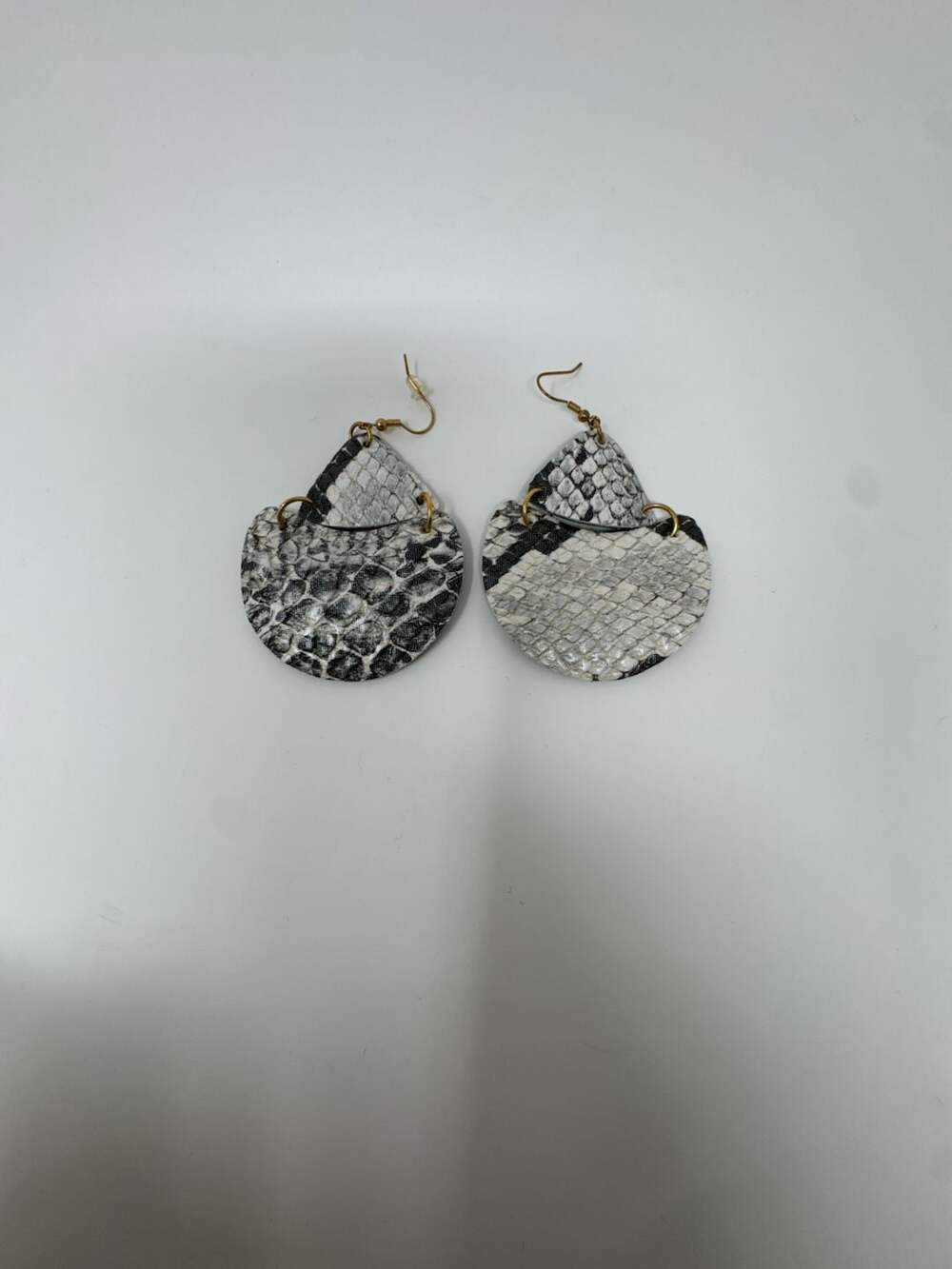 Snakeskin Scoop Earrings,